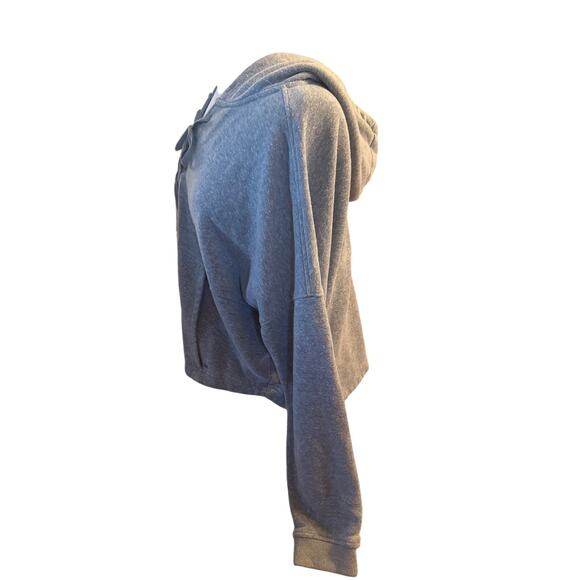 Women M PrAna 1961351 Cozy Up Illana Hoodie Pullover Gray Hemp Sweatshirt - Picture 3 of 6